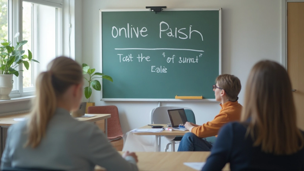 Moderne online klasruimte met Nederlands lesmaterialen